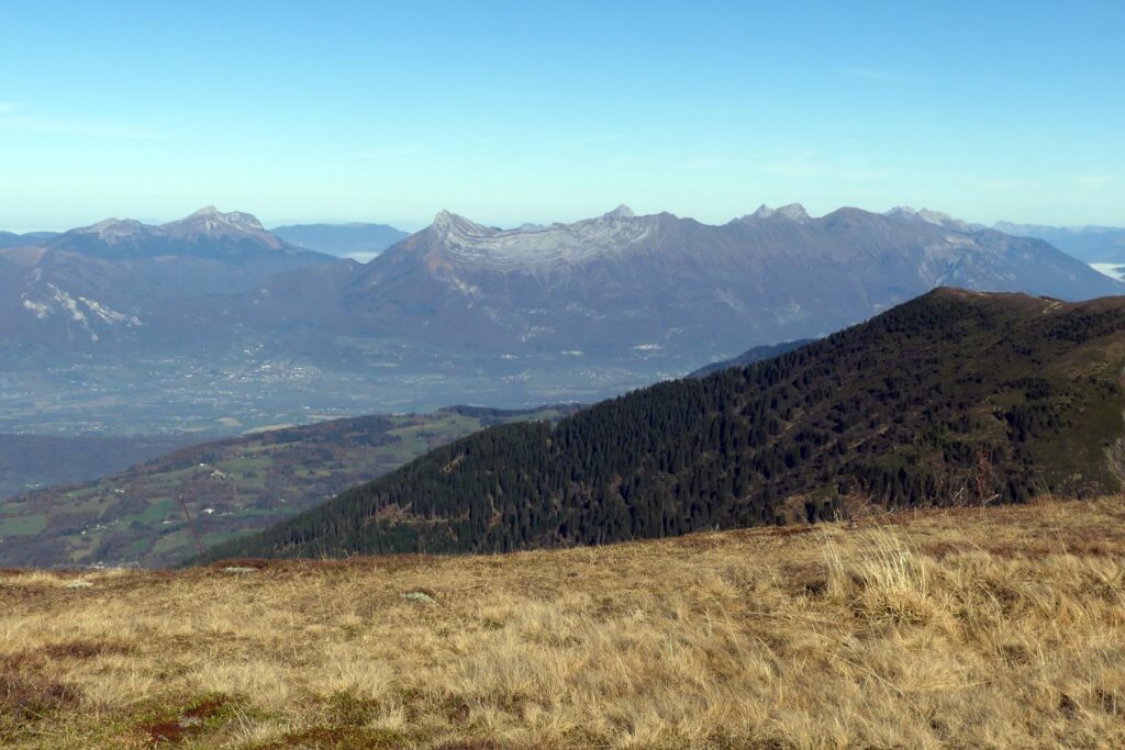 Les Bauges depuis Chapotet