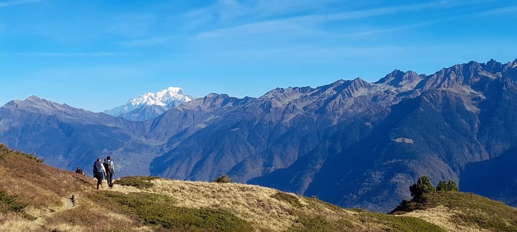 Massif de la Lauziere le Grand Arc et le Mont-Blanc