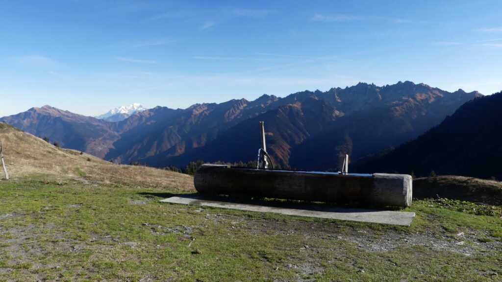 Le massif de la Lauziere depuis le Chalet d'Arbaretan