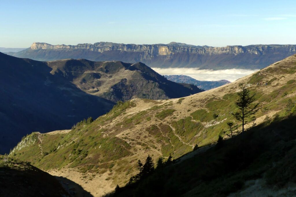 le massif de la Chartreuse depuis le col de Perche